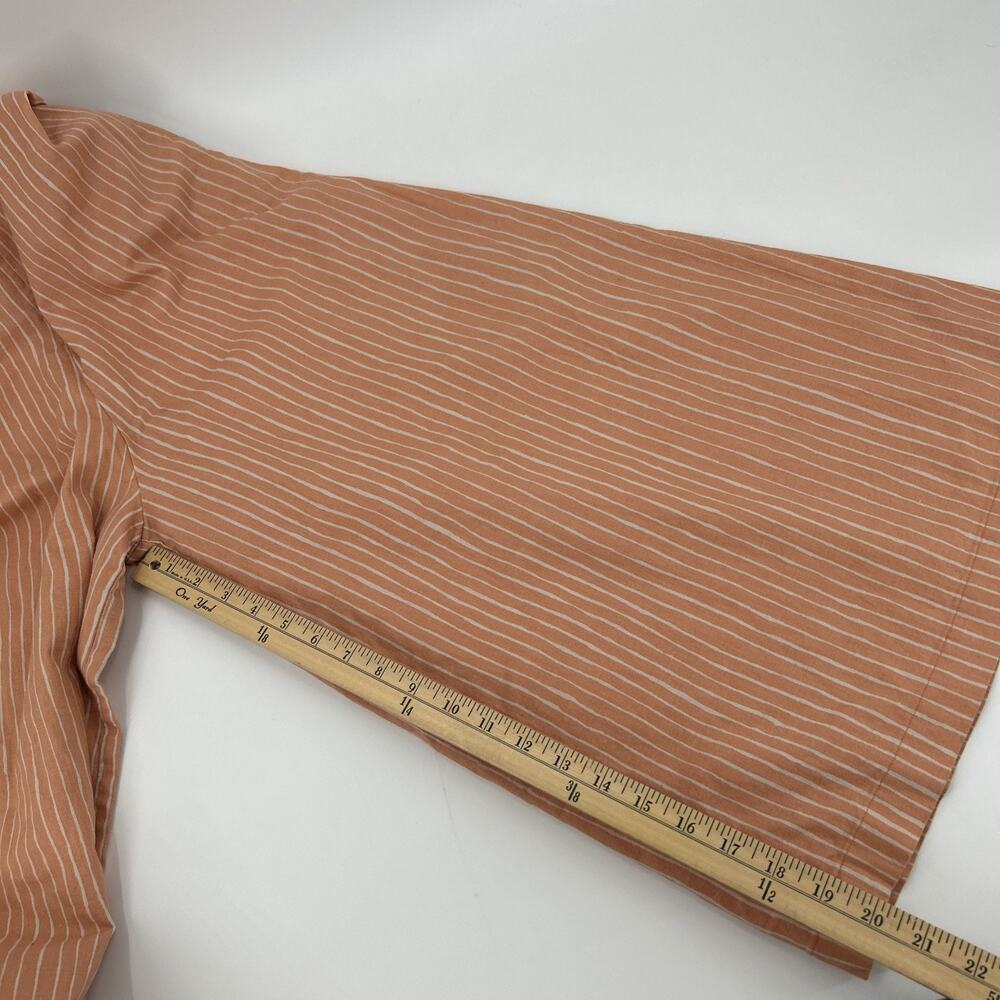 Marimekko X Uniqlo Linen Jumpsuit Womens Size XS Striped Orange Wide Leg - Picture 11 of 12